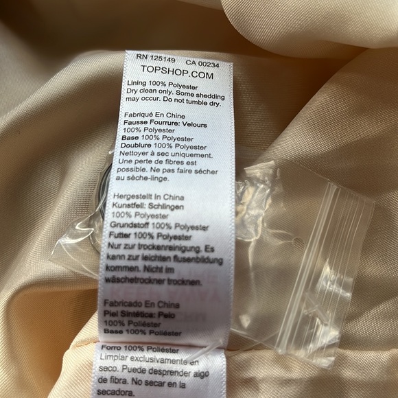 ✨ HOST PICK ✨ NWOT topshop fuzzy peacoat - Picture 8 of 11